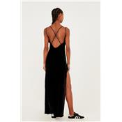 ROBE NADINE VELVET MAXI BLACK