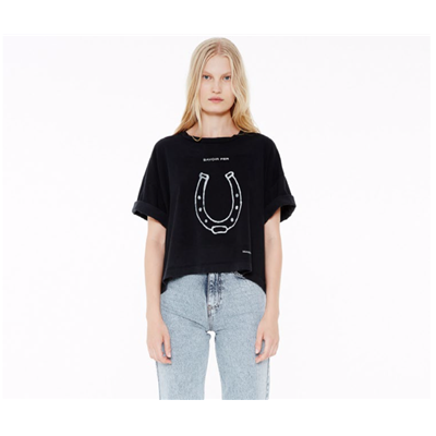 TEE-SHIRT BRISA FER USED BLACK