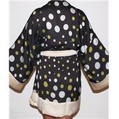 KIMONO BOVARY NOIR & BEIGE