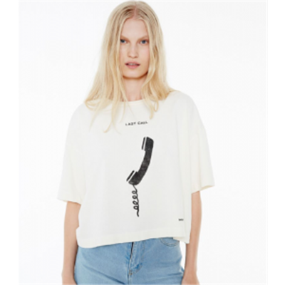 TEE-SHIRT BRISA LAST CALL OFF WHITE