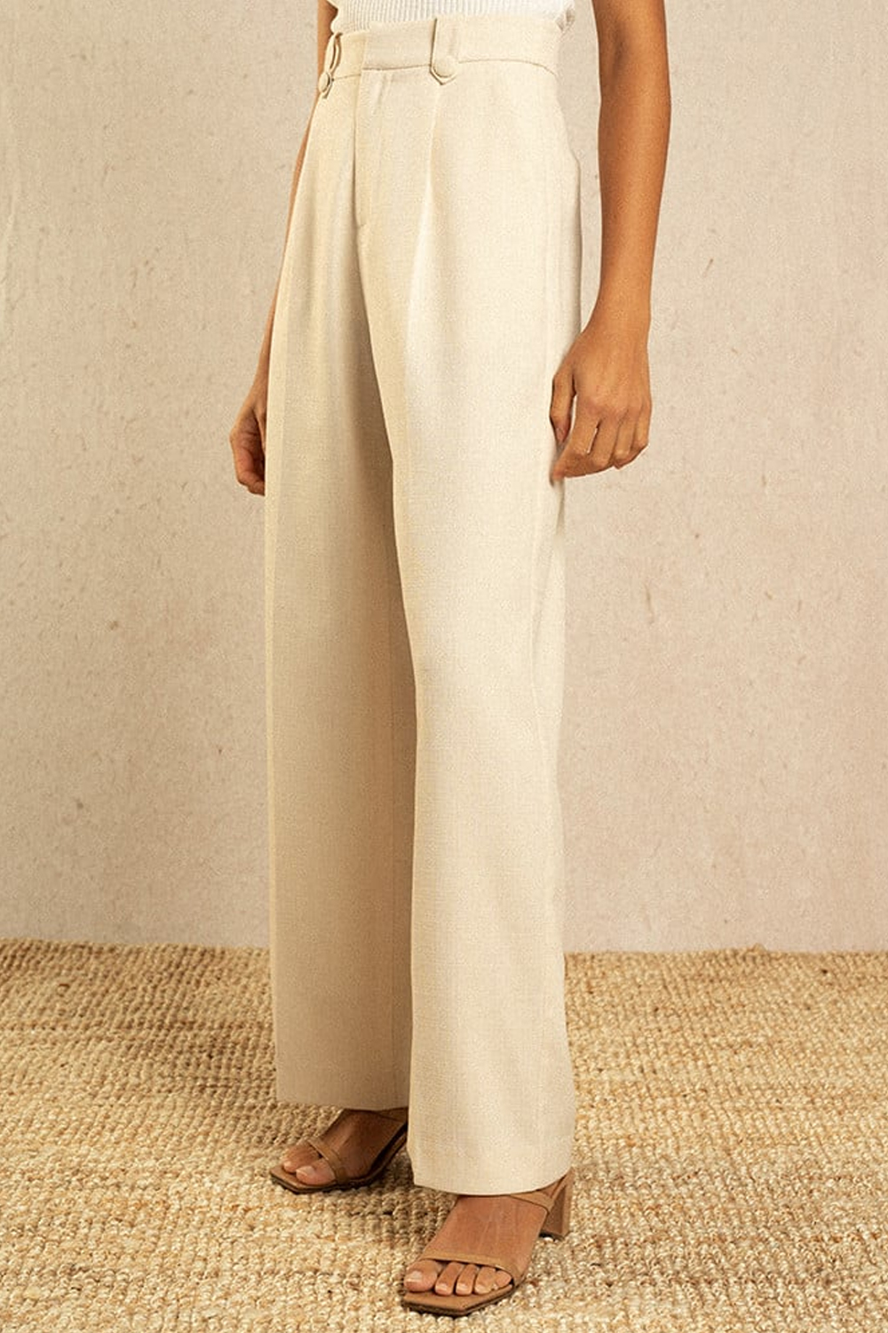 PANTALON IRVINE ÉCRU