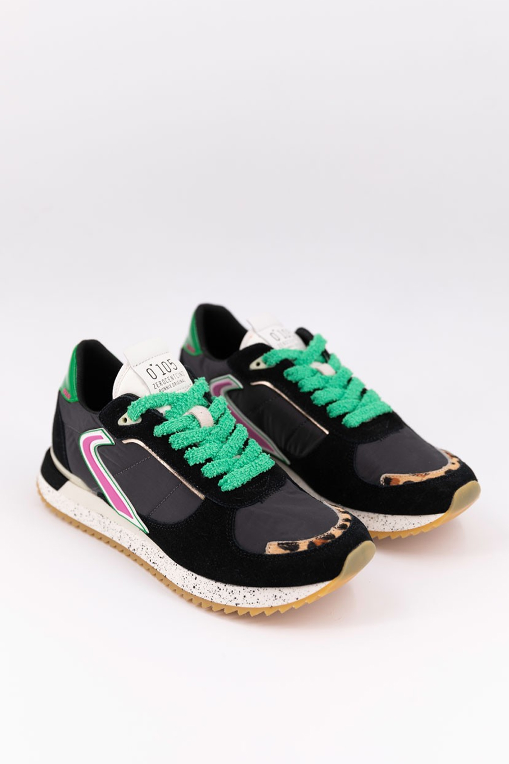 BLK GREEN RUNNIX TRIM SNEAKERS